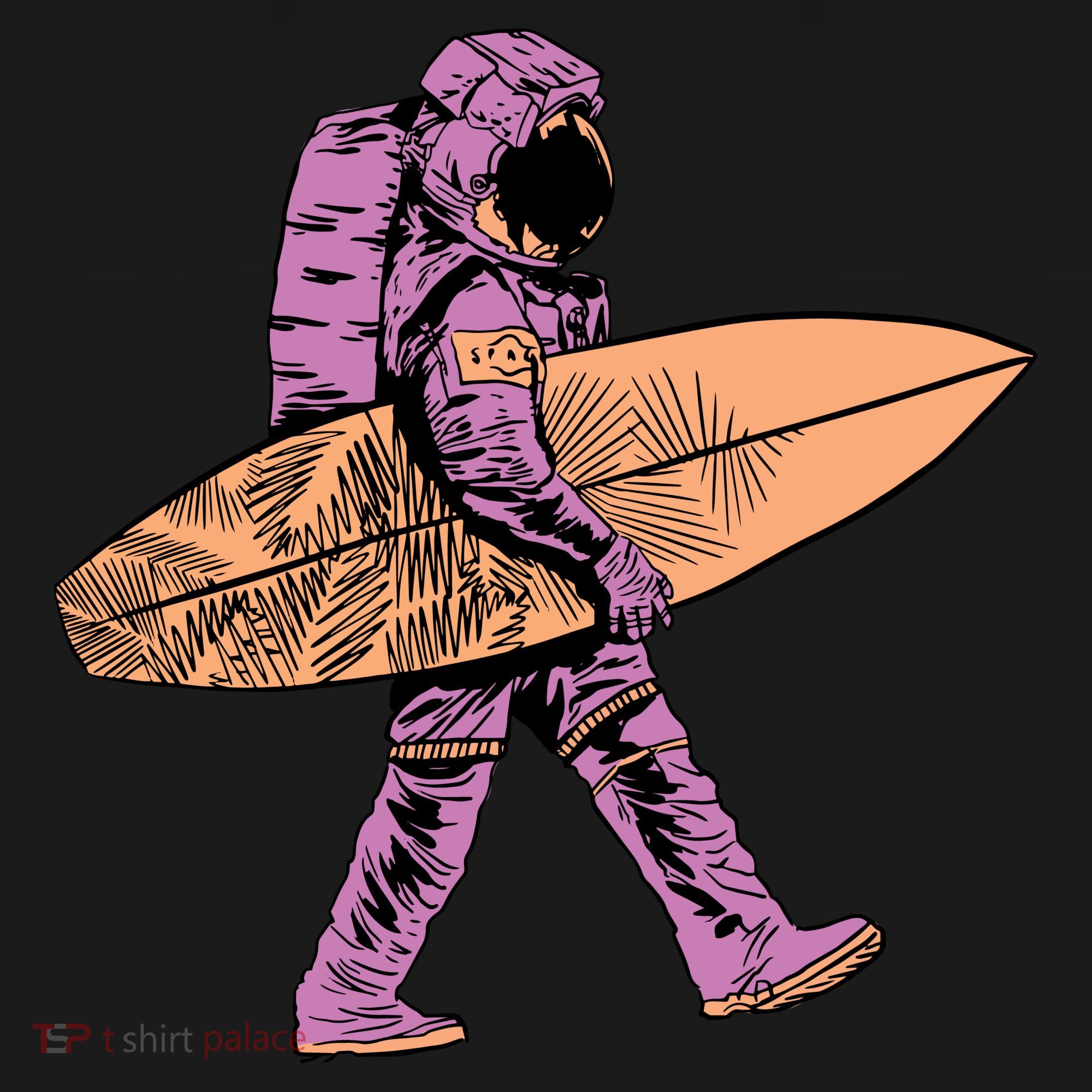 Surfer Astronaut Bucket Hat