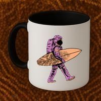Surfer Astronaut Coffee Mug thumb 2
