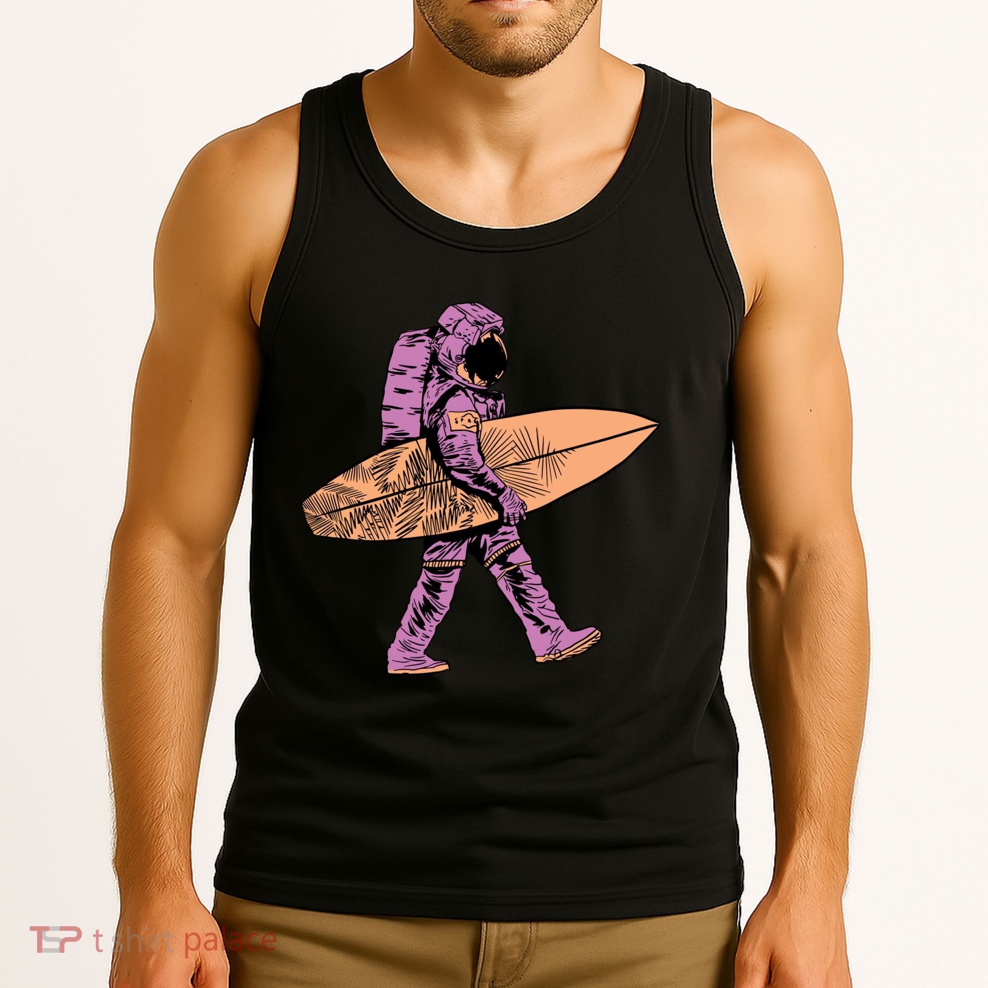 Surfer Astronaut Tank Top