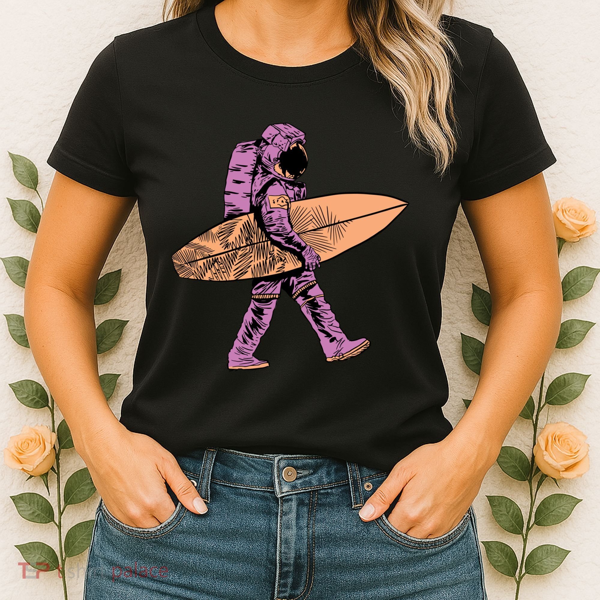 Surfer Astronaut Women's T-Shirt