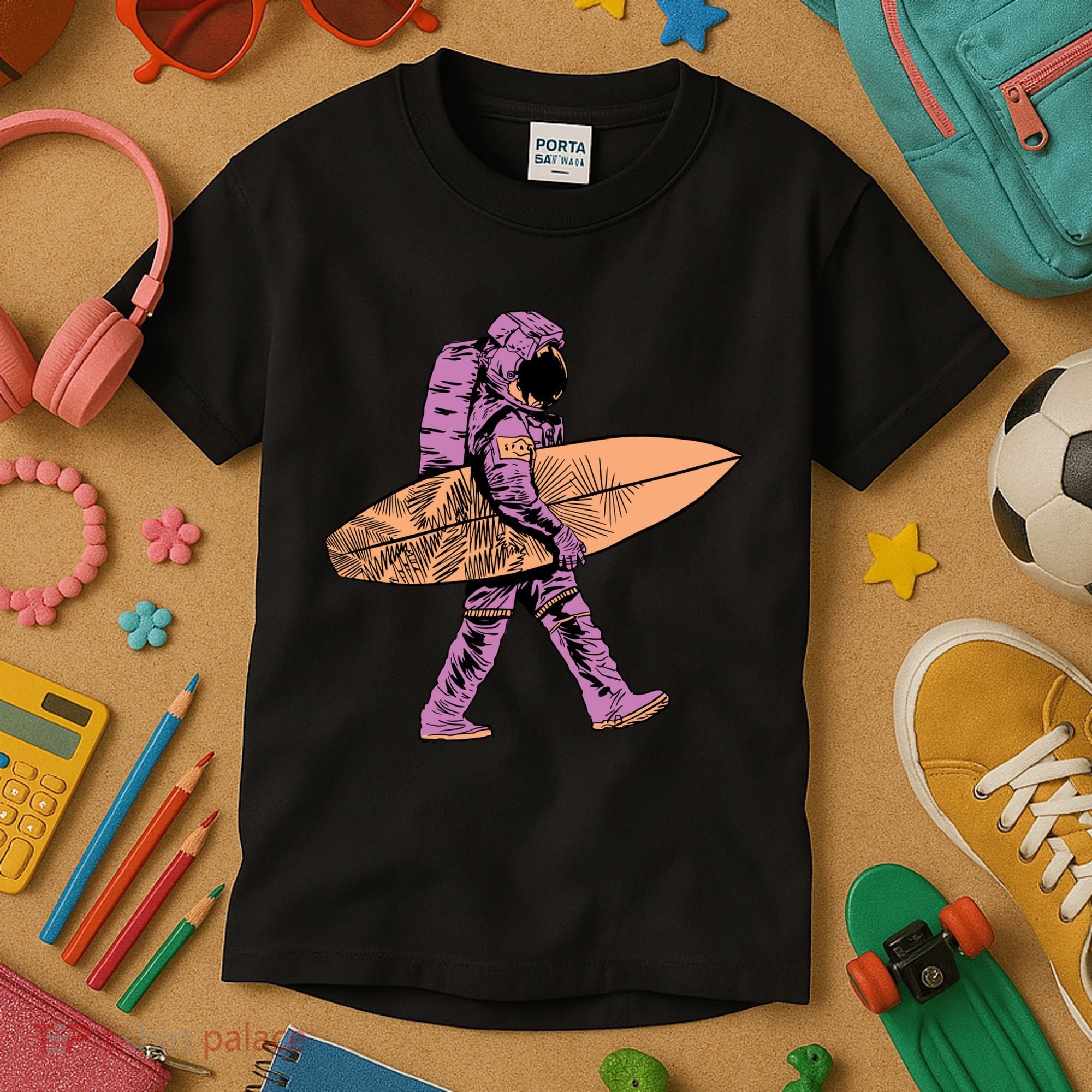 Surfer Astronaut Kids T-Shirt
