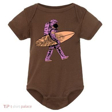 Surfer Astronaut Baby Bodysuit