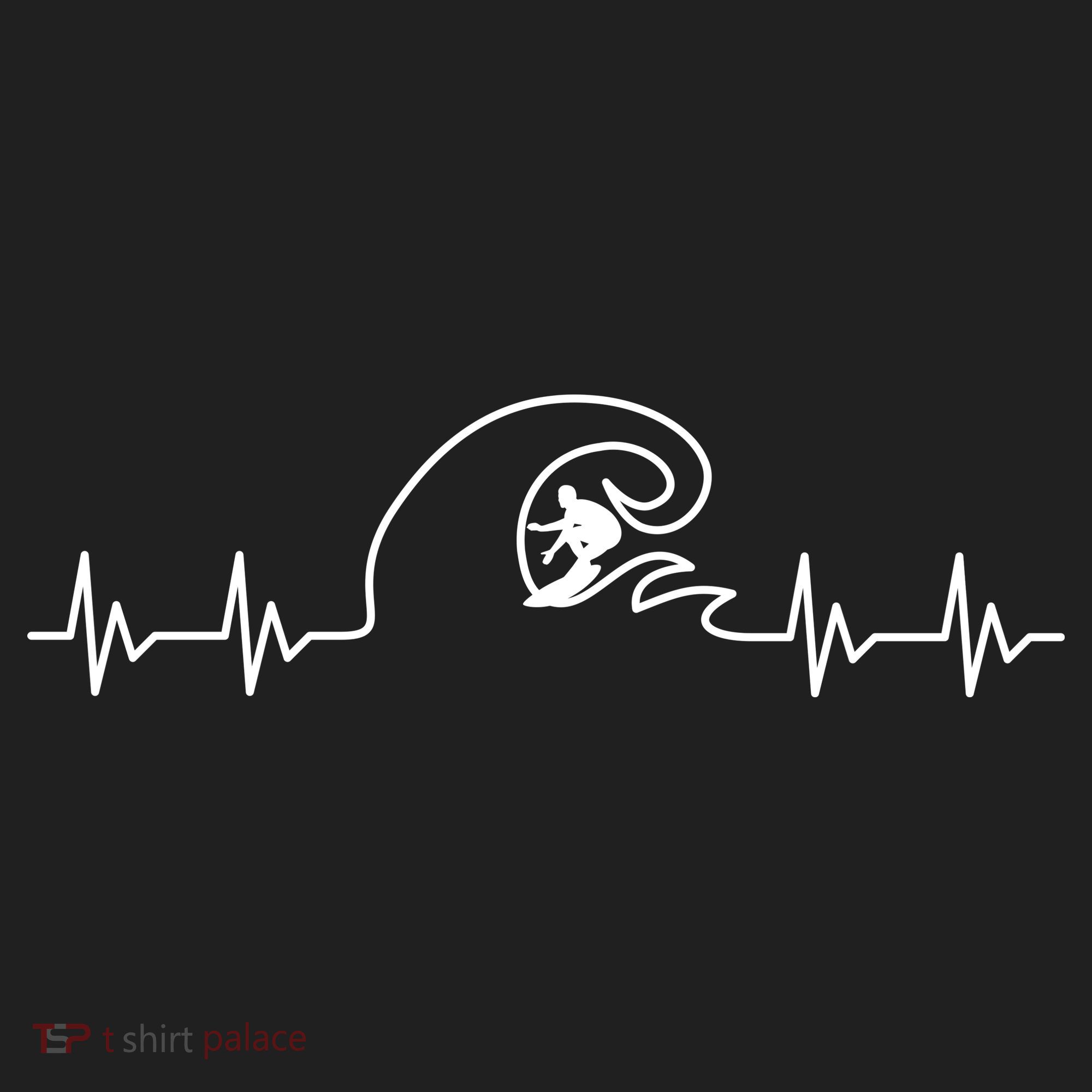 Surfer Heartbeat Pulse Women's Sweatshirt