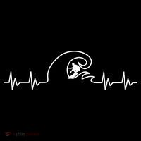 Surfer Heartbeat Pulse Women's Hoodie thumb 2
