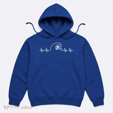 Surfer Heartbeat Pulse Hoodie