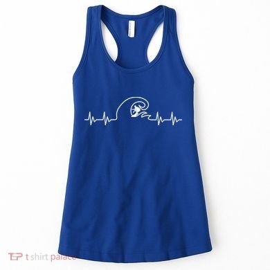 Surfer Heartbeat Pulse Women's Tank Top
