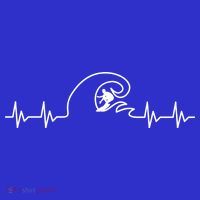 Surfer Heartbeat Pulse Toddler Hoodie thumb 2