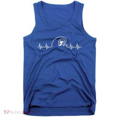 Surfer Heartbeat Pulse Tank Top