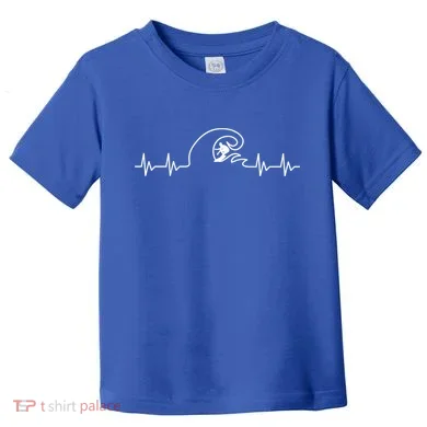 Surfer Heartbeat Pulse Toddler T-Shirt