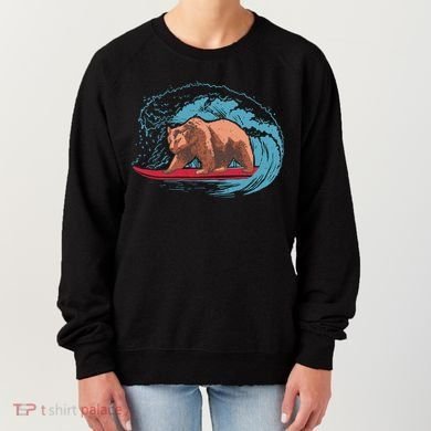 Surfing Bear Women's Sweatshirt