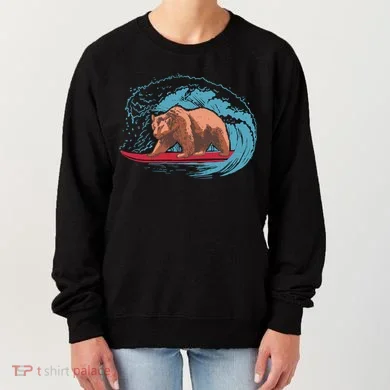 Surfing Bear Women's Sweatshirt