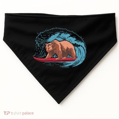 Surfing Bear USA-Made Doggie Bandana