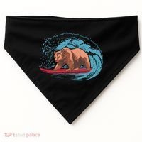 Surfing Bear USA-Made Doggie Bandana thumb 0