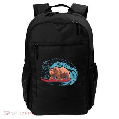 Surfing Bear Backpack