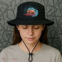 Surfing Bear Bucket Hat thumb 3