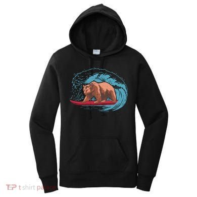 Surfing Bear Women's Hoodie