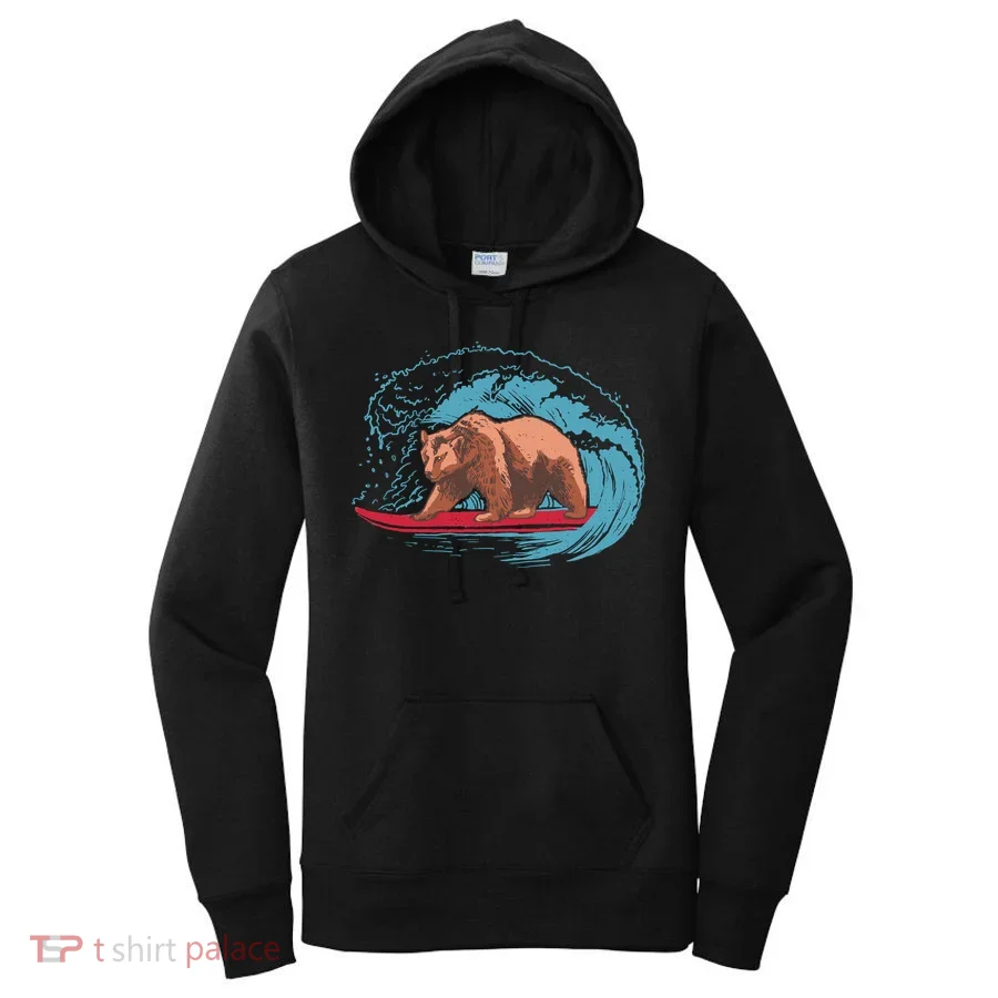 Surfing Bear Women's Hoodie