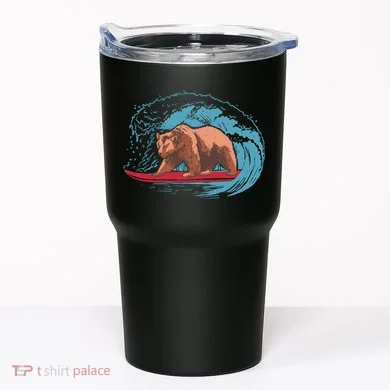 Surfing Bear Tumbler