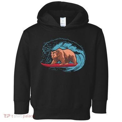 Surfing Bear Toddler Hoodie