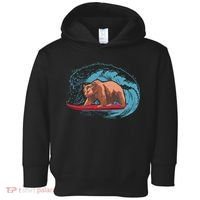 Surfing Bear Toddler Hoodie thumb 0