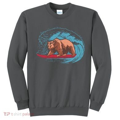 Surfing Bear Sweatshirt