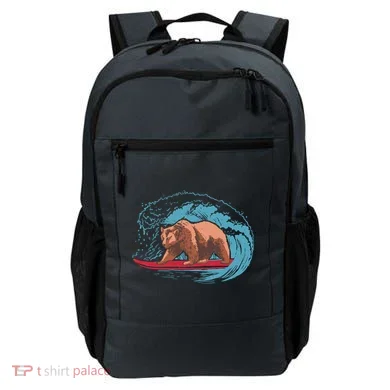 Surfing Bear Backpack