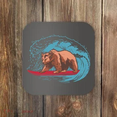Surfing Bear Coaster