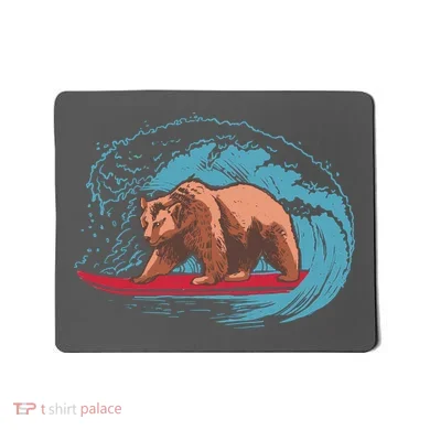 Surfing Bear Mousepad