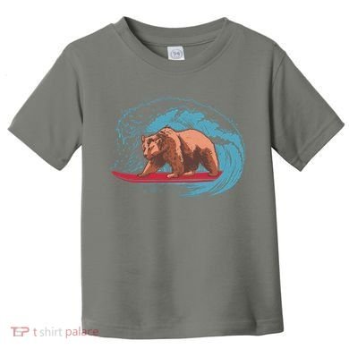 Surfing Bear Toddler T-Shirt