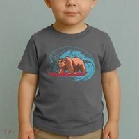 Surfing Bear Toddler T-Shirt thumb 2