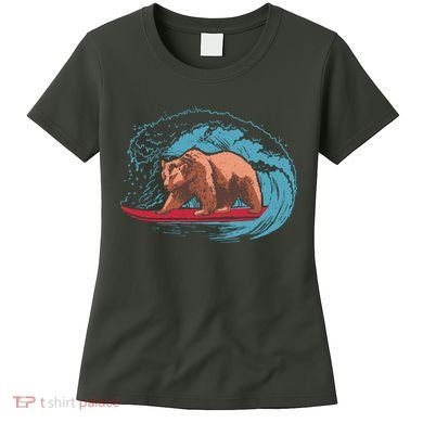 Surfing Bear Women's T-Shirt
