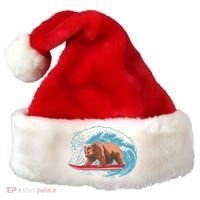 Surfing Bear Santa Hat thumb 0