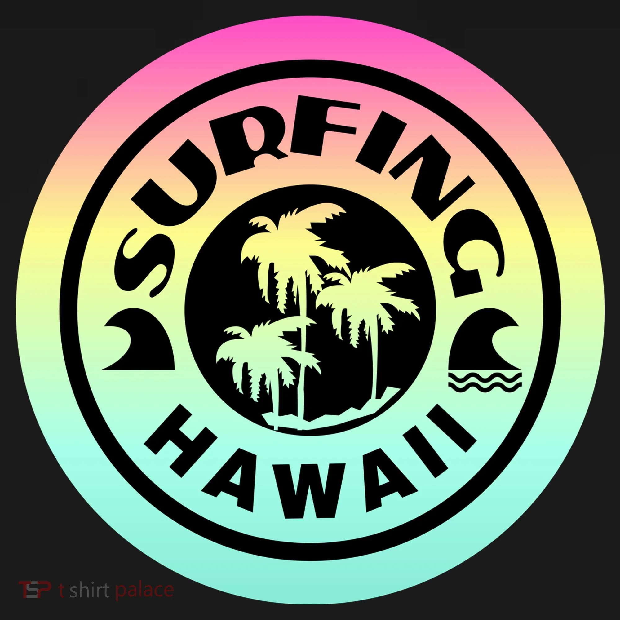 Surfing Hawaii Logo Doggie Tank