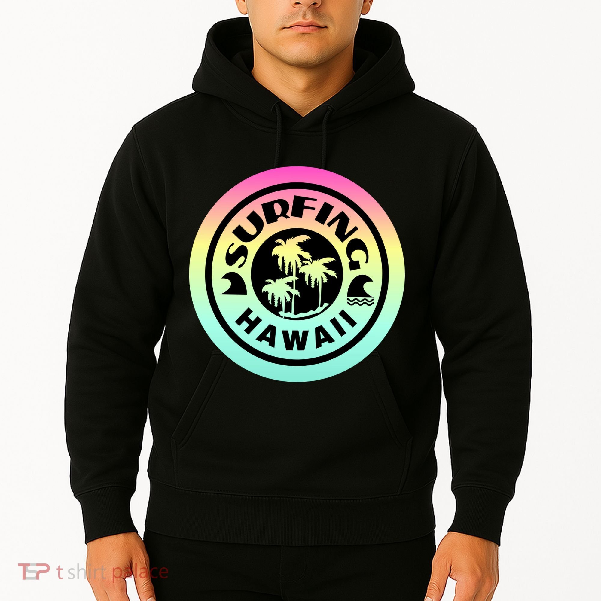 Surfing Hawaii Logo Hoodie