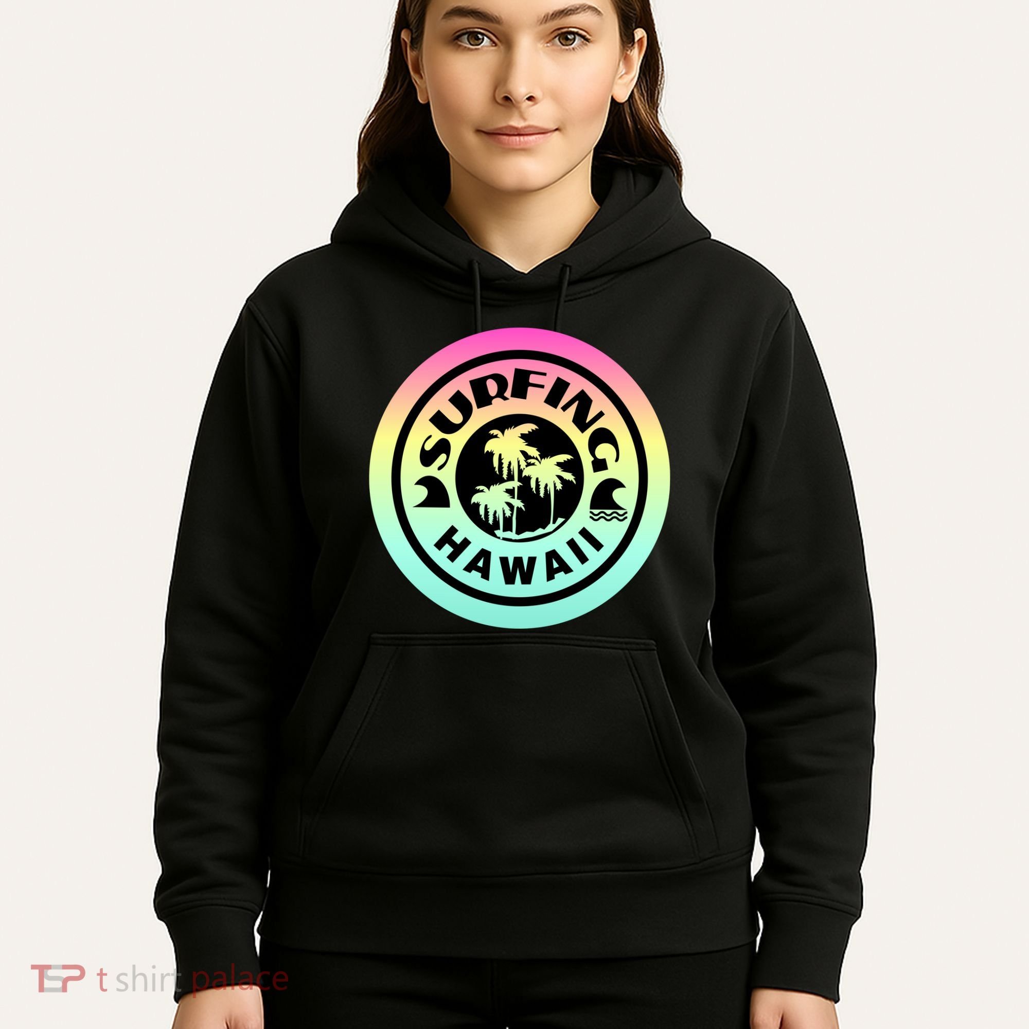 Surfing Hawaii Logo Hoodie