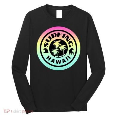 Surfing Hawaii Logo Long Sleeve Shirt