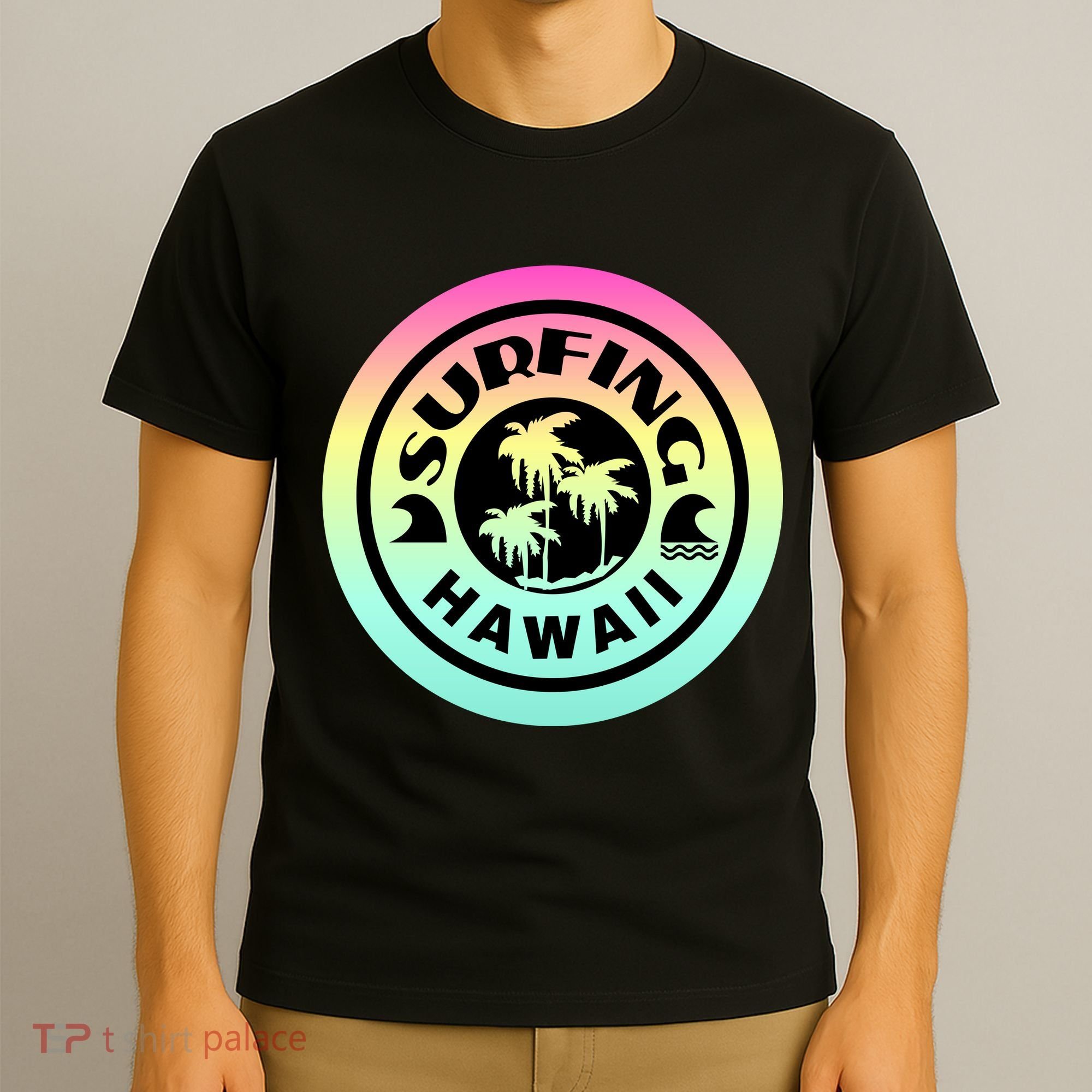 Surfing Hawaii Logo T-Shirt