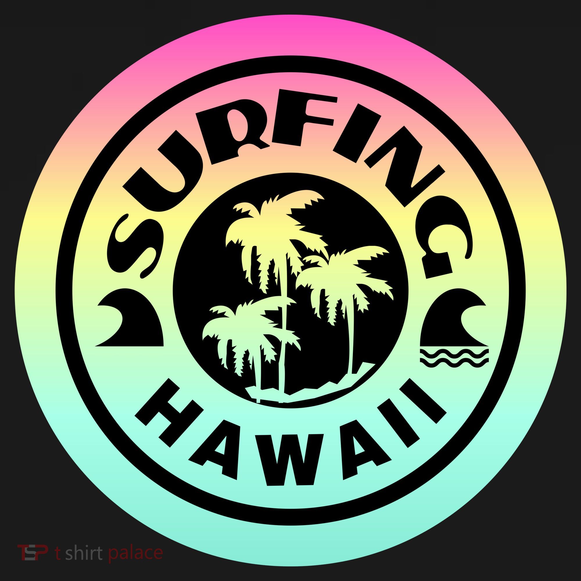 Surfing Hawaii Logo Impact Tech Backpack