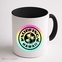 Surfing Hawaii Logo Coffee Mug thumb 1