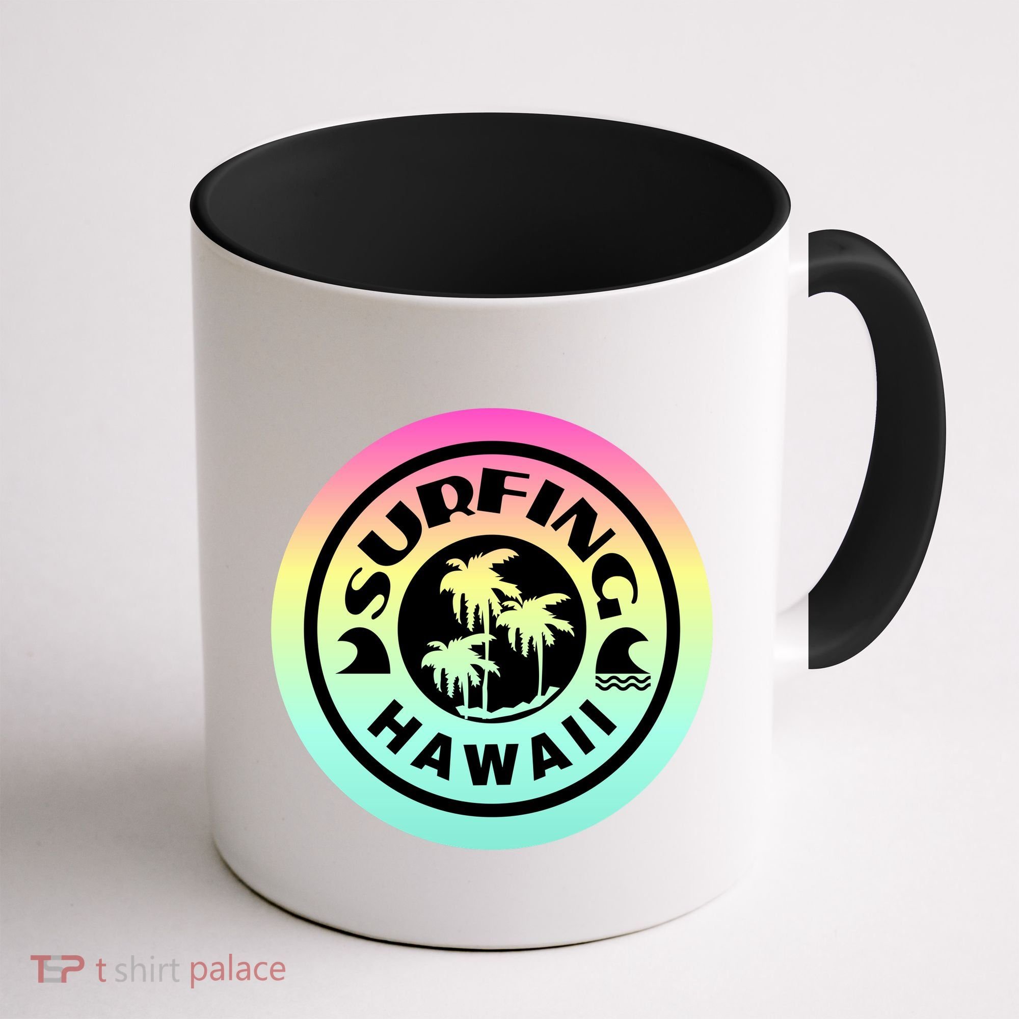 Surfing Hawaii Logo Coffee Mug