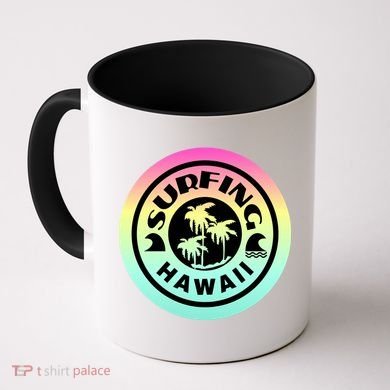 Surfing Hawaii Logo Coffee Mug