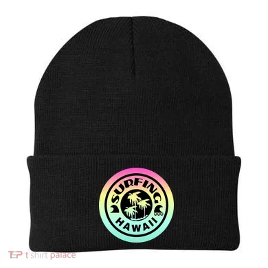 Surfing Hawaii Logo Beanie