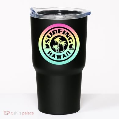 Surfing Hawaii Logo Tumbler