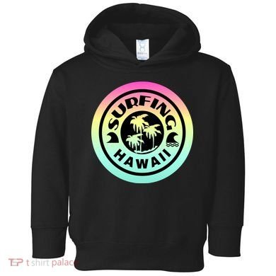 Surfing Hawaii Logo Toddler Hoodie