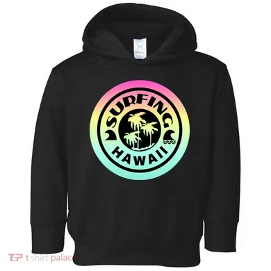 Surfing Hawaii Logo Toddler Hoodie