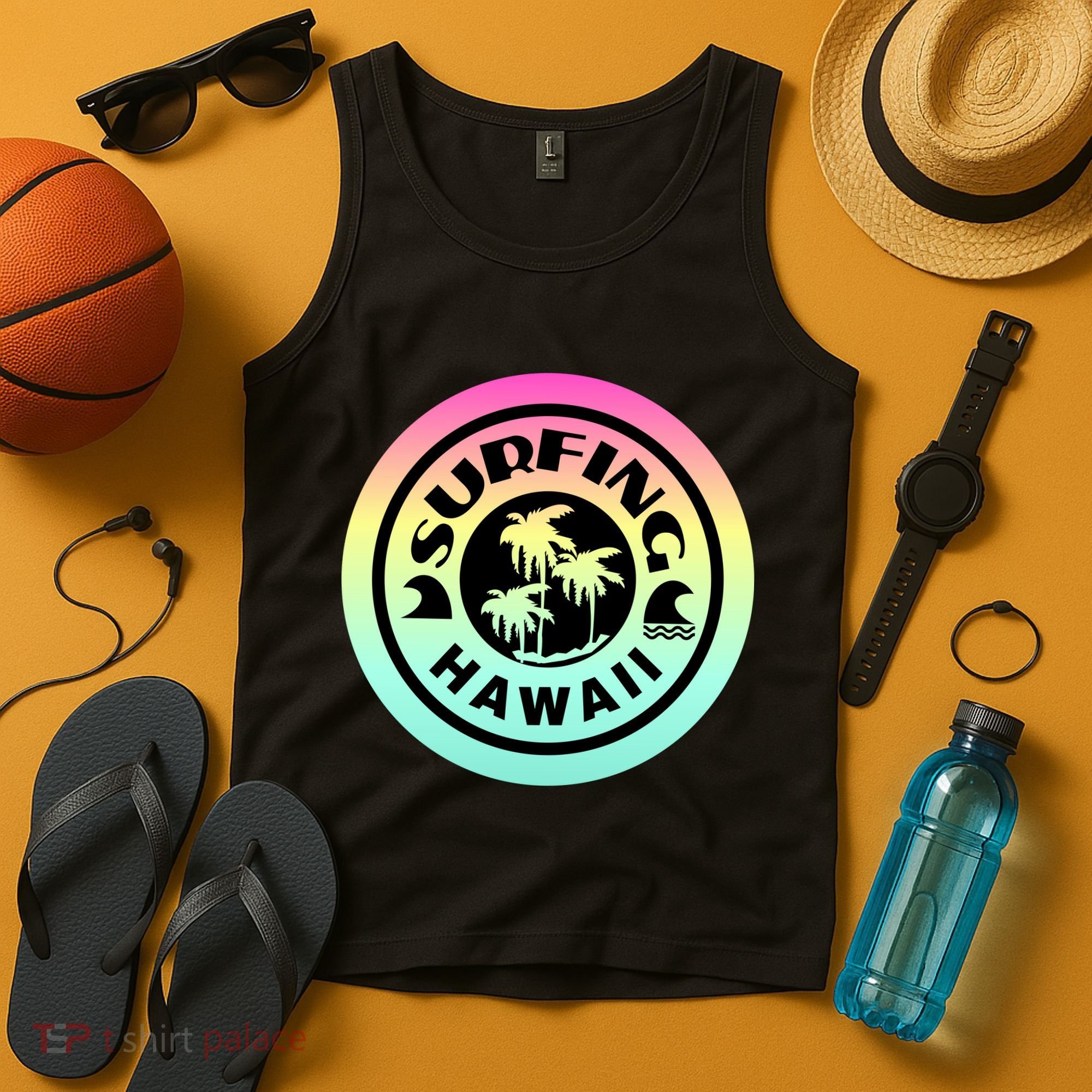 Surfing Hawaii Logo Tank Top