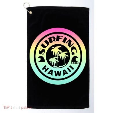 Surfing Hawaii Logo Golf Towel