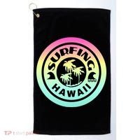 Surfing Hawaii Logo Golf Towel thumb 0