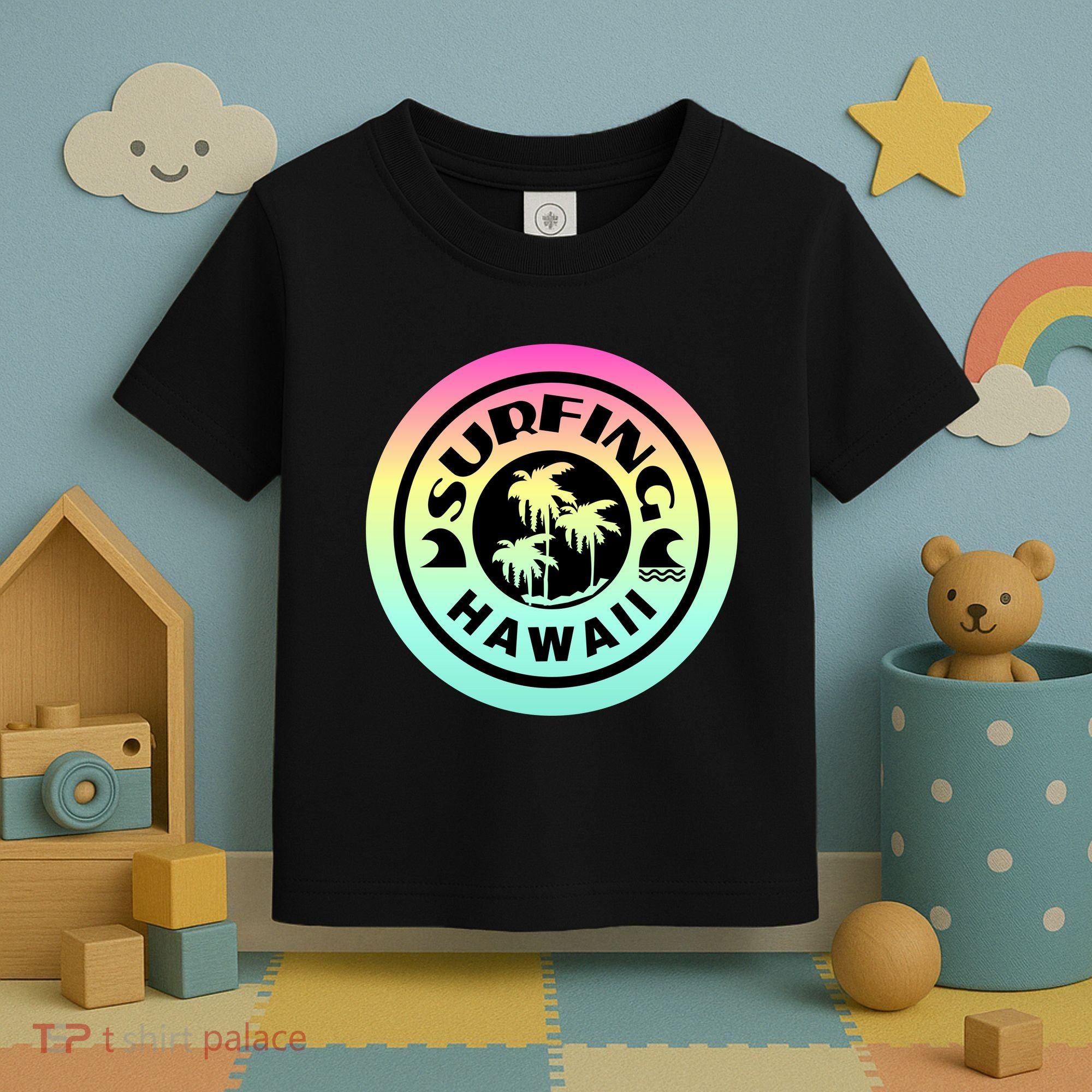 Surfing Hawaii Logo Toddler T-Shirt