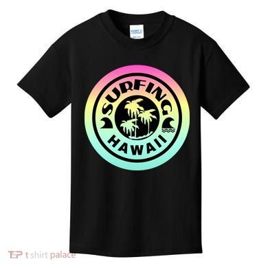 Surfing Hawaii Logo Kids T-Shirt